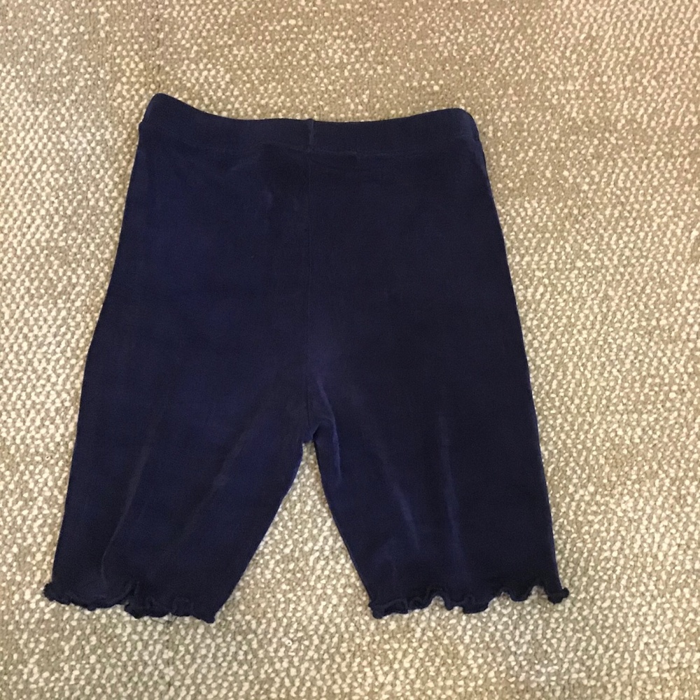 Navy blue slinky bike shorts